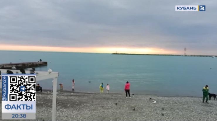 Зима на Кубани: туристы в Сочи продолжили купальный сезон