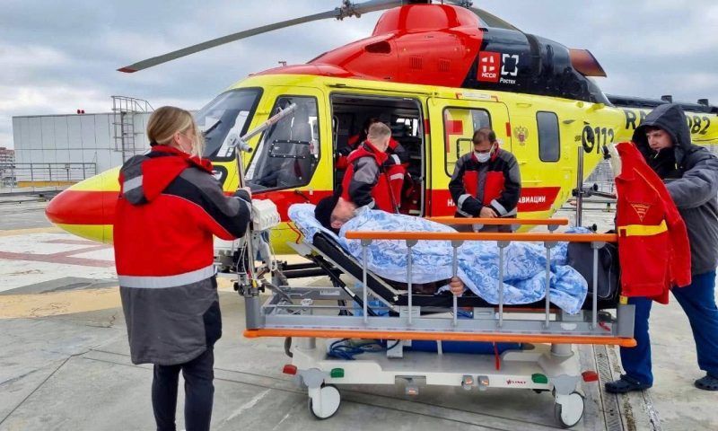 Краснодарская краевая больница № 1 получила еще один вертолет санавиации