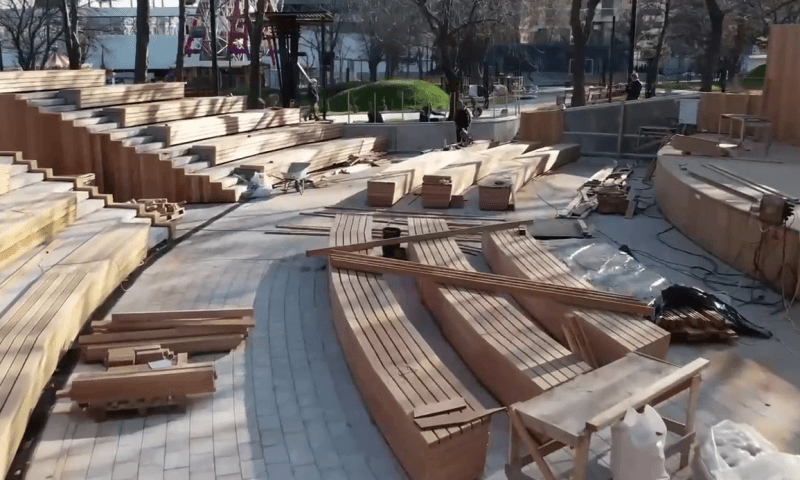 В Новороссийске завершается реконструкция парка Фрунзе