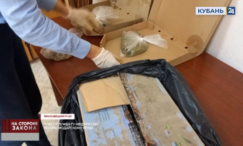На Кубани мужчина прятал коноплю в коробках из-под пиццы, ему грозит до 10 лет лишения свободы