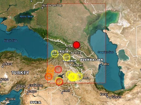 В горах Северного Кавказа произошло землетрясение магнитудой 3,5