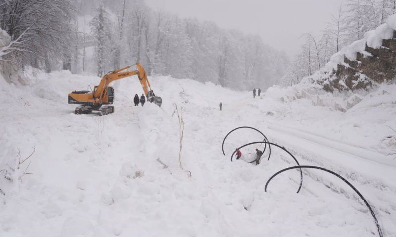 В горном кластере Сочи локально ввели режим ЧС на месте схода лавины