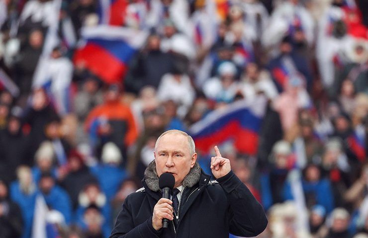 Владимир Путин посетил митинг-концерт в «Лужниках»