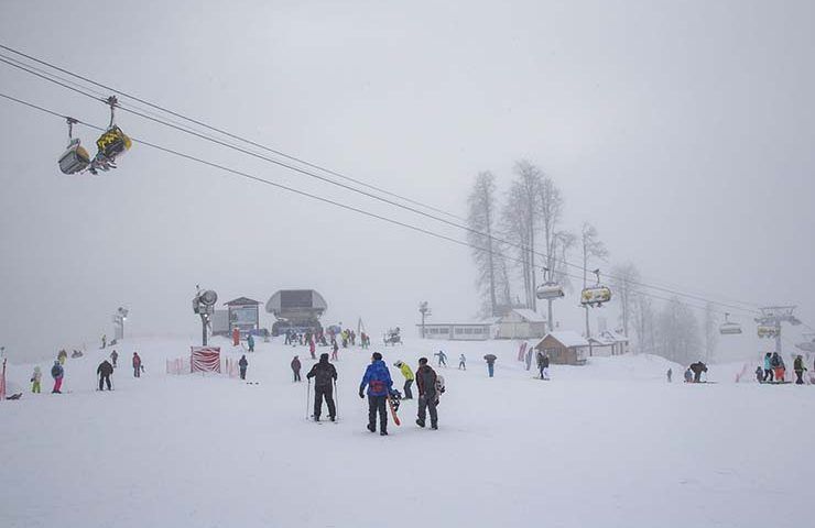Первую фан-кросс трассу для лыжников и сноубордистов открыли в горах Сочи