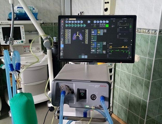 Больница Апшеронского района получила новый аппарат ИВЛ