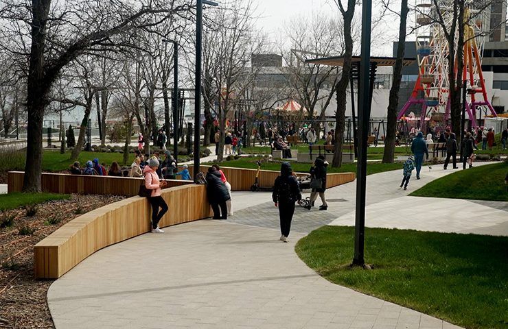 В Новороссийске завершили реконструкцию парка имени Фрунзе