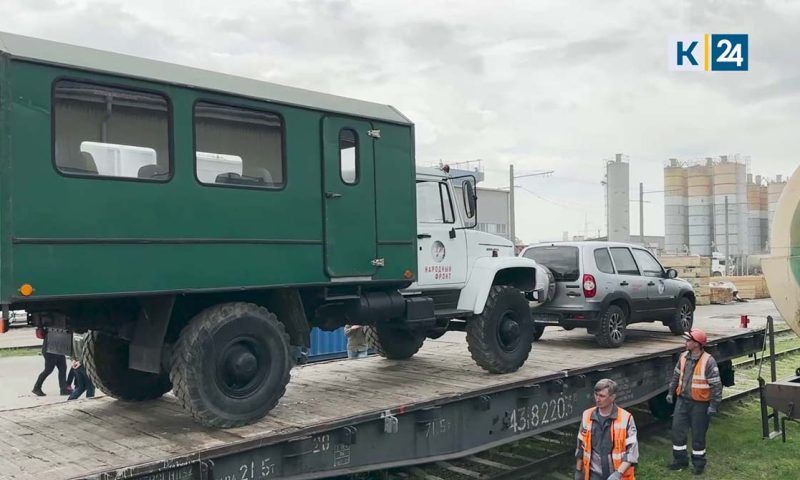 В зону спецоперации отправили из Краснодара два автомобиля повышенной проходимости