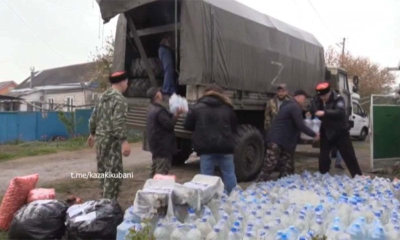 Казаки из Гулькевичского района отправили гуманитарный груз в зону СВО