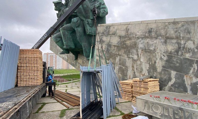 В Новороссийске начали срочные противоаварийные работы на мемориале «Малая земля»