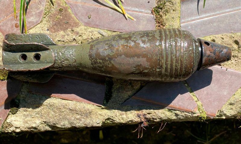 Корпус от минометной мины нашел в палисаднике житель Сочи