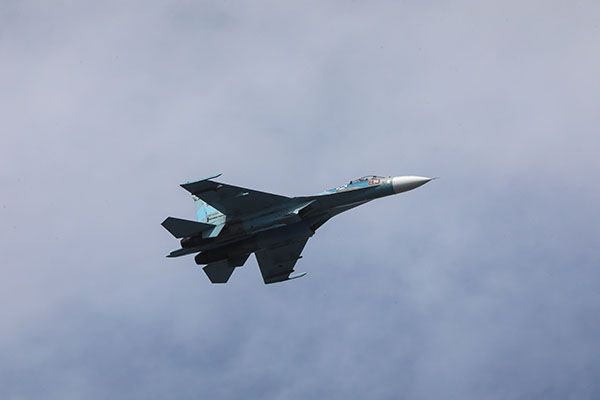 Су-27 вылетал на перехват двух стратегических бомбардировщиков ВВС США над Балтикой