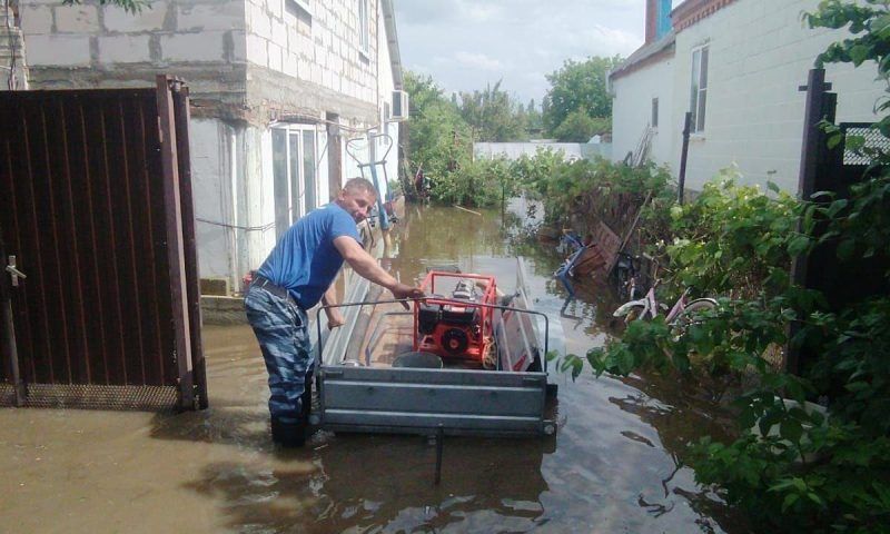 Во время разгула стихии в четырех районах Краснодарского края подтопило 520 домов