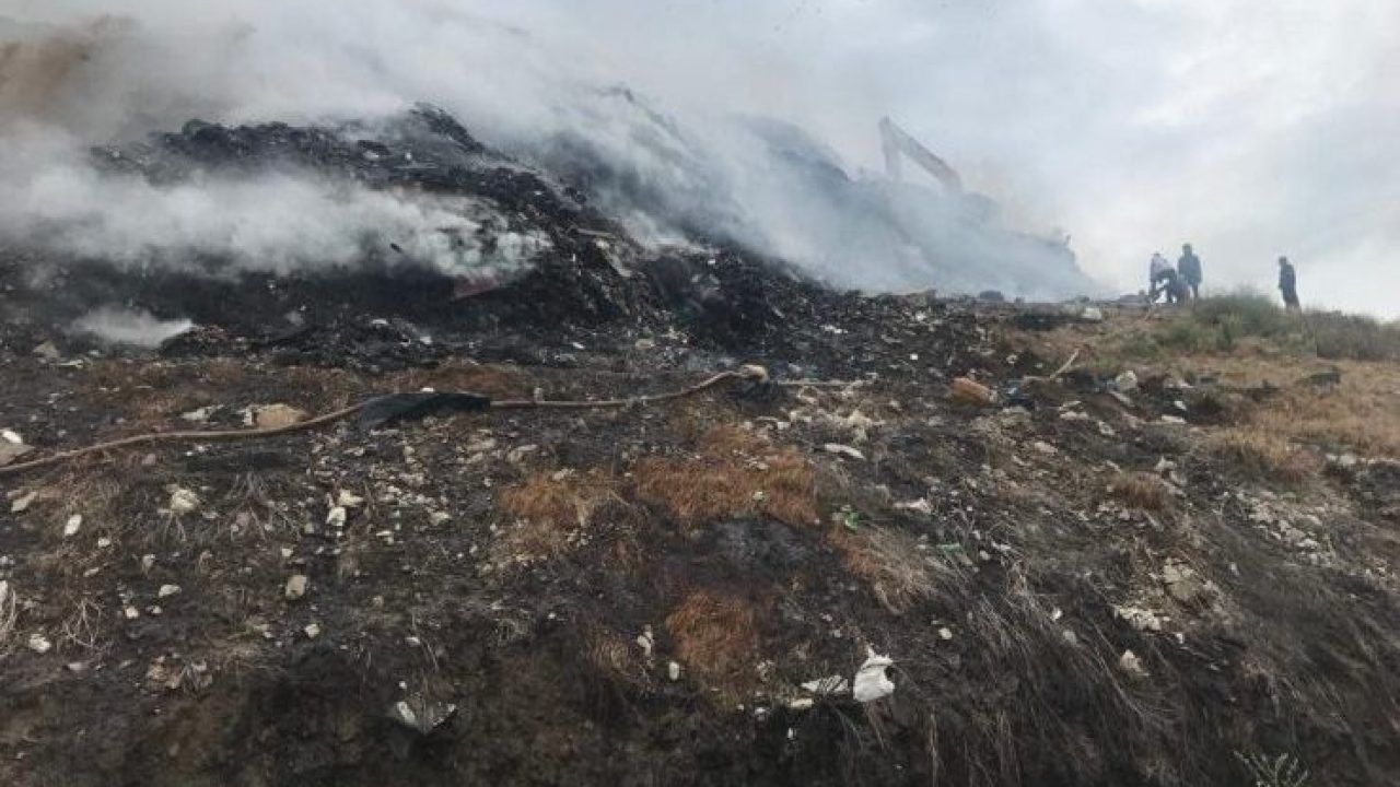 Площадь пожара на мусорном полигоне в Новороссийске достигла 200 кв. метров  - 29 мая, 2023 Все новости, Происшествия «Кубань 24»