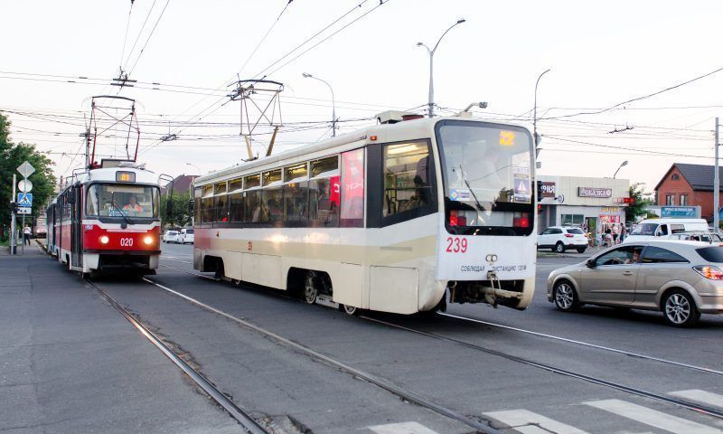 С 24 июня в Краснодаре временно изменится схема движения четырех трамваев