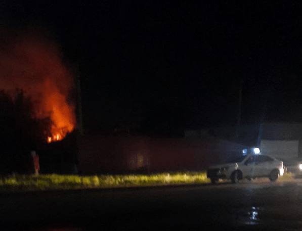 В Кущевском районе произошел пожар на территории птицефабрики
