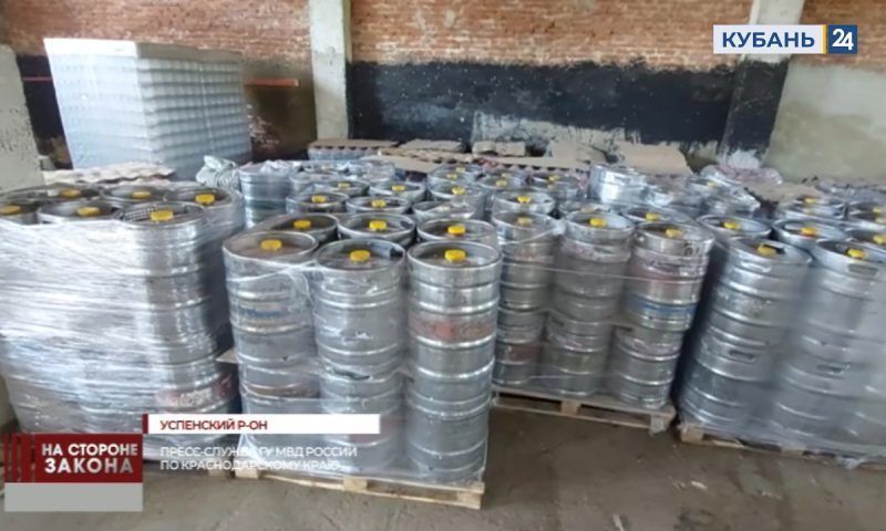 Около 14 тонн контрафактного пива изъяли инспекторы Успенского района