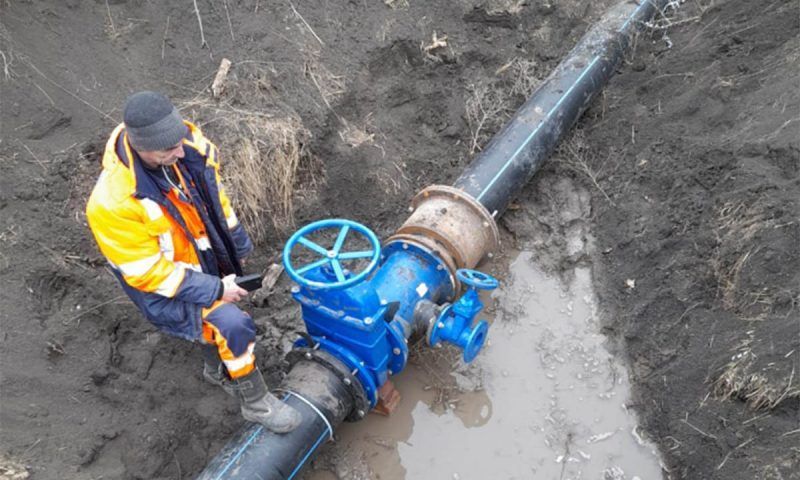 После реконструкции шестикилометровый участок водопровода запустили в Ейском районе