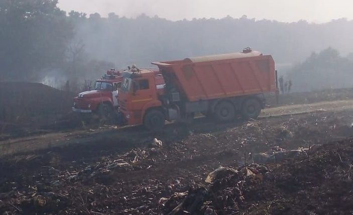 Пожар на свалке в Белореченском районе потушили спустя 5 часов