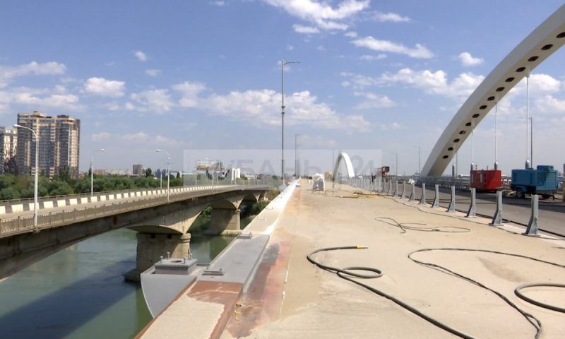 Работы на Яблоновском мосту планируют полностью завершить к концу года