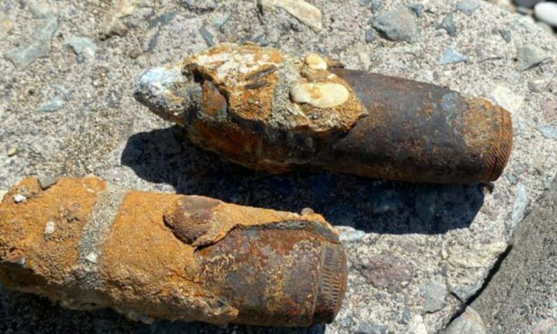 Два артиллерийских снаряда времен Великой Отечественной войны нашли на побережье Азовского моря