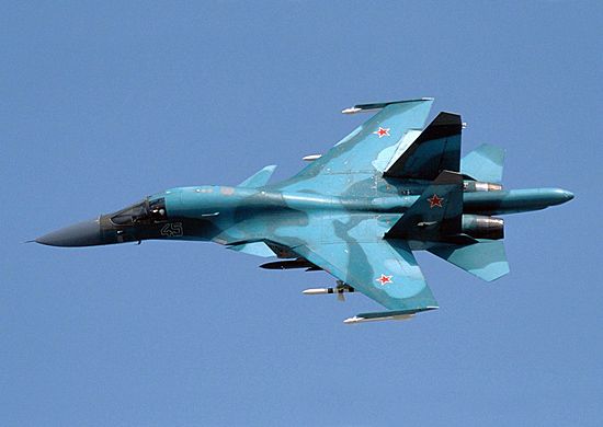 Истребитель Су-34 упал в Воронежской области