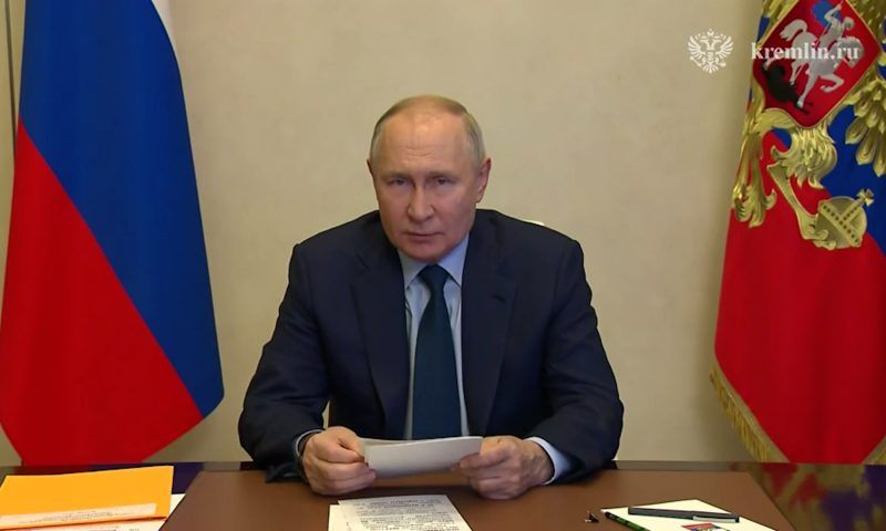 Путин по видеосвязи открыл новую транспортную развязку в Геленджике