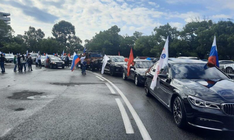 Автопробег Команды Путина в поддержку президента прошел в Краснодаре и Сочи
