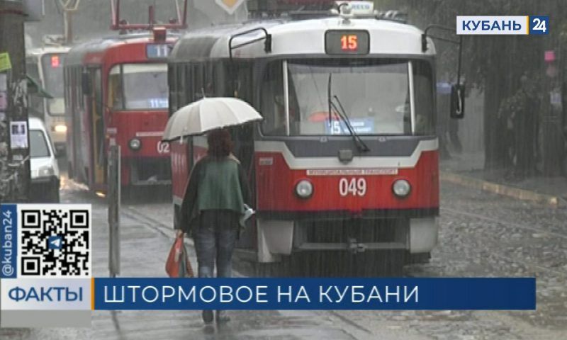 Дожди с градом и порывы ветра до 25 м/с прогнозируют в Краснодарском крае