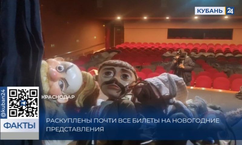 Раскуплены почти все билеты на новогодние спектакли в Краснодарском театре кукол