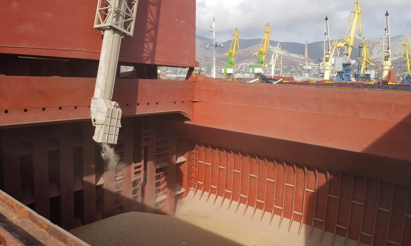 The first ship with Russian wheat left the Novorossiysk seaport for Africa