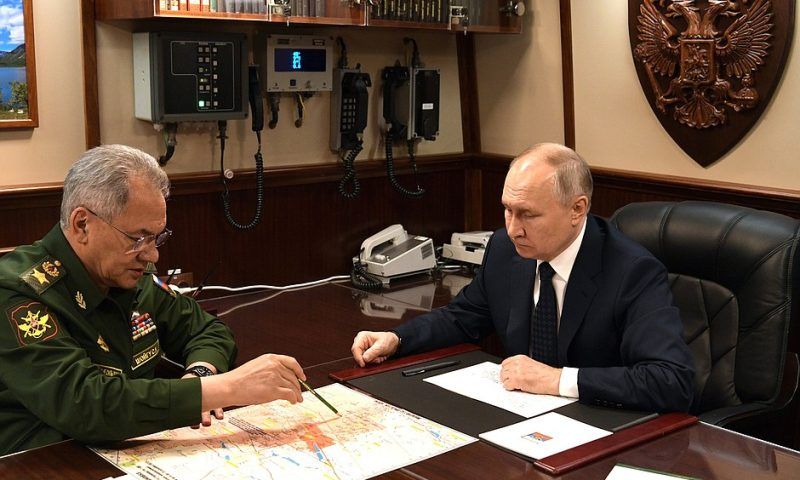 Шойгу доложил Путину о полном взятии Марьинки в ДНР под контроль армии России