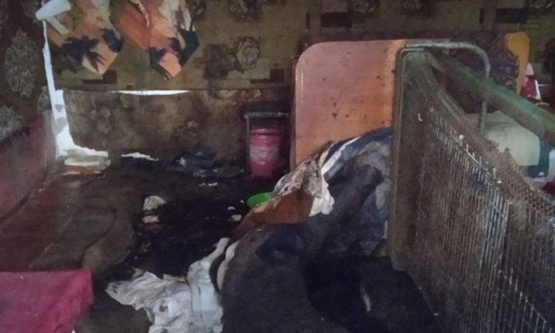 Мужчина едва не погиб во время пожара в своем доме на Кубани