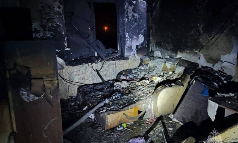 При пожаре в Крымском районе погибли трое детей