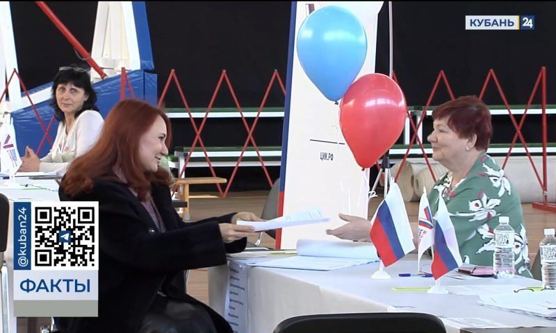 Светлана Бессараб проголосовала на избирательном участке в Краснодаре