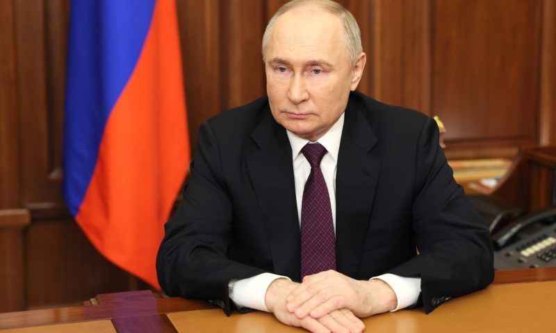 Владимир Путин обратился к россиянам после теракта в Подмосковье