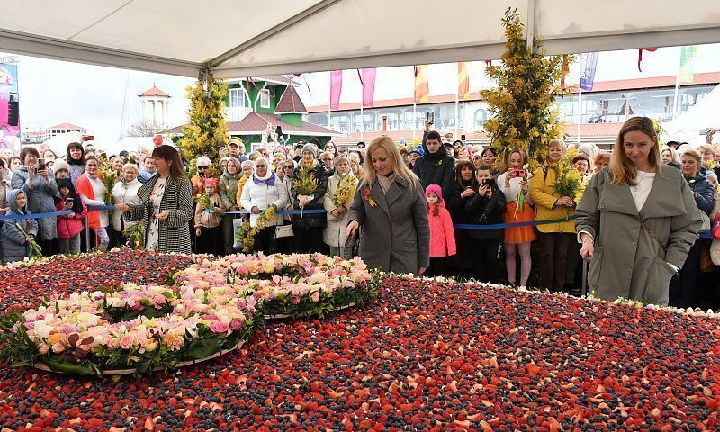 Самый большой в России фруктово-ягодный торт приготовили в Сочи