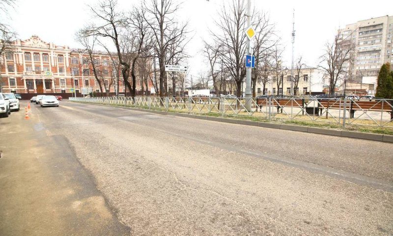 Ремонт улицы Октябрьской в Краснодаре завершат к началу мая