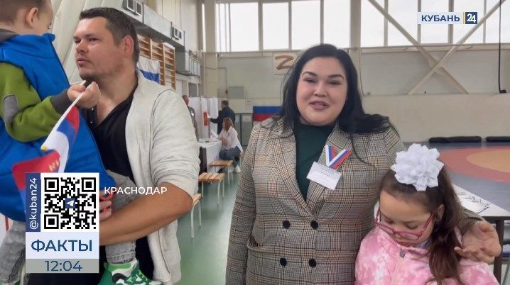 Участники проекта «Всей семьей» проголосовали на выборах президента в Краснодаре