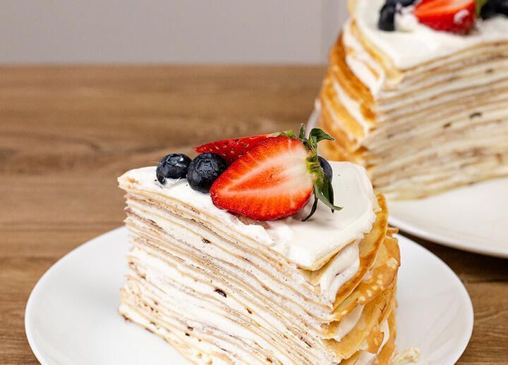 Простой рецепт вкусного весеннего блинного торта