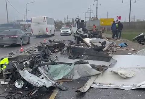 Водитель «Газели» погиб в лобовой аварии с большегрузом в Крымском районе
