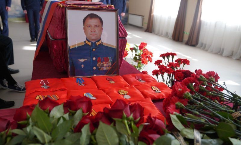 В Приморско-Ахтарске простились с летчиком, погибшим на СВО