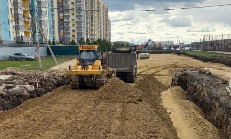 В Краснодаре начали строить дорогу на улице Выездной