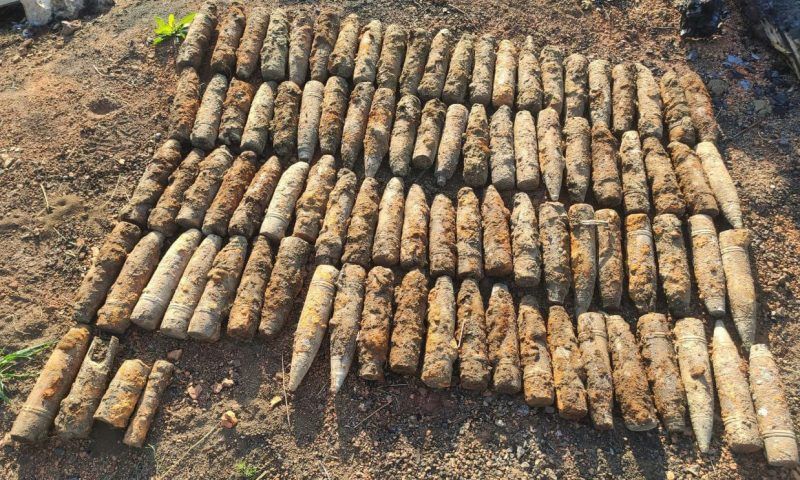 Более 90 артиллерийских снарядов нашли на стройплощадке в Краснодаре