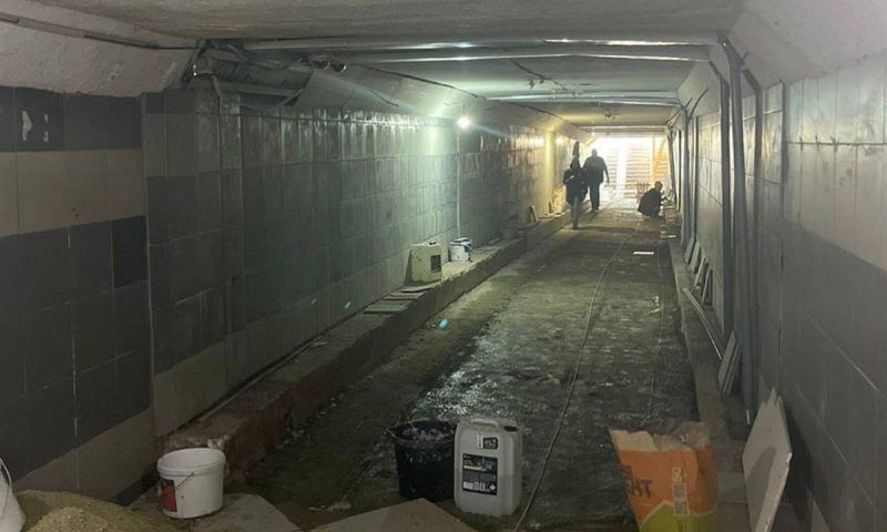 В Краснодаре ремонт подземного перехода на улице Захарова закончат к концу мая