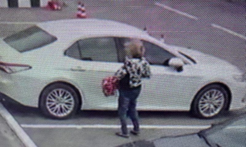 В Анапе по подозрению в поджоге машины разыскивают женщину с красной сумкой