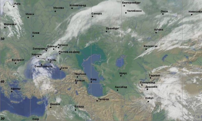 Штормовое предупреждение из-за прохождения фронта объявили в Краснодарском крае