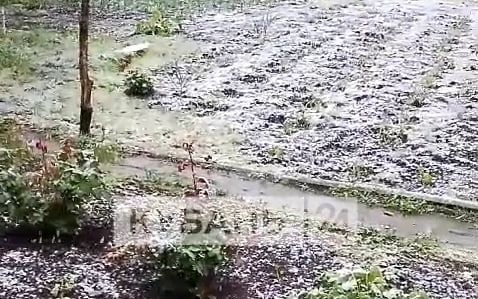 Майский снег прошел в нескольких районах Краснодарского края