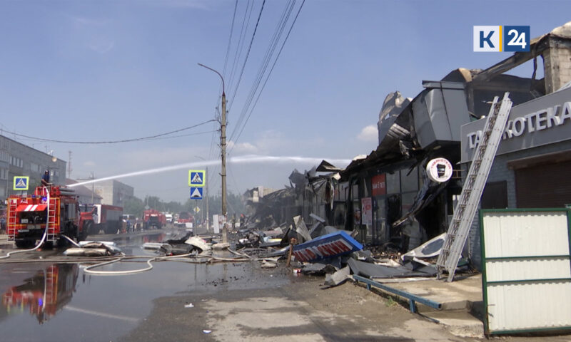 Причиной пожара в ТК в Динском районе могла стать неисправная электропроводка
