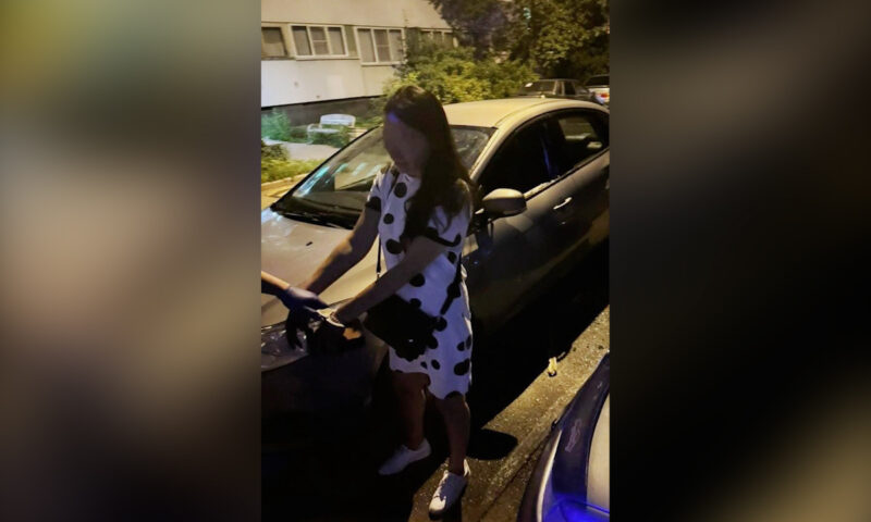 Пьяная женщина из Краснодара разбила бутылкой машину бывшему в Санкт-Петербурге