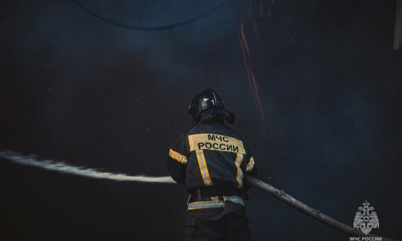 Мощный пожар в парке «Краснодар» потушили за полчаса